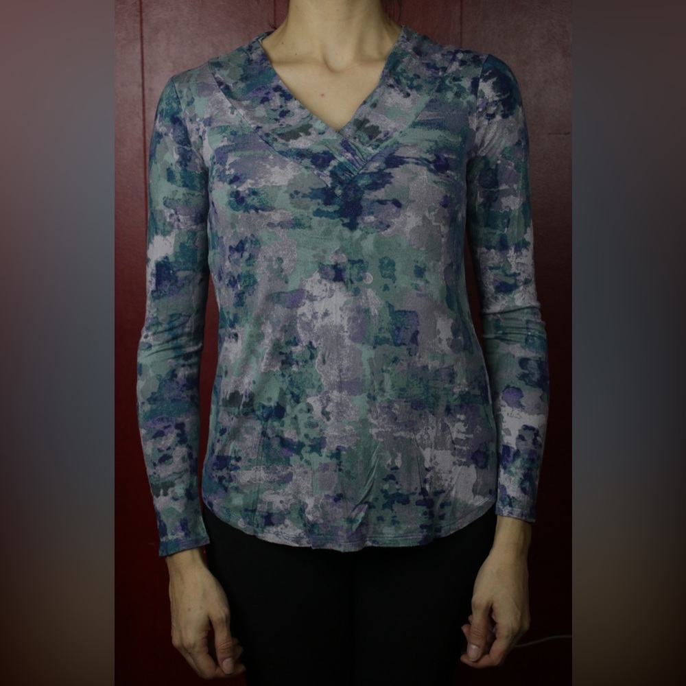 Daisy Fuentes Blouse - Multicolor V-neck